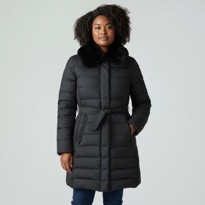 London Fog - Black Long Down Puffer - Size Small